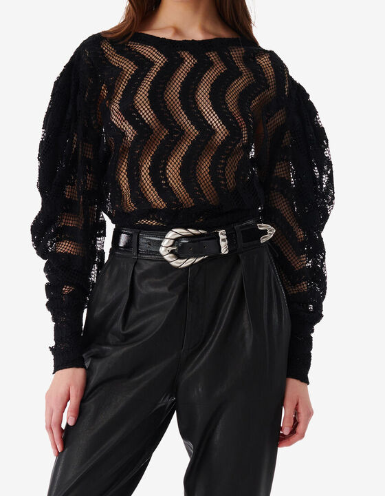 PATTERNED LACE TOP