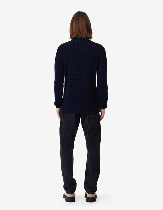 HIGH-NECK WOOL SWEATER