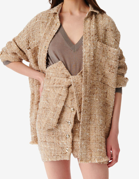 LUREX TWEED OVERSHIRT