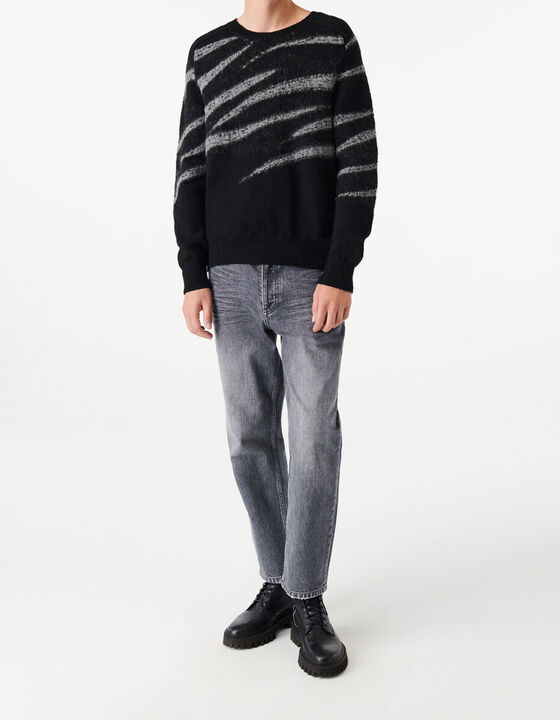 PULL EN LAINE Z&Eacute;BR&Eacute;