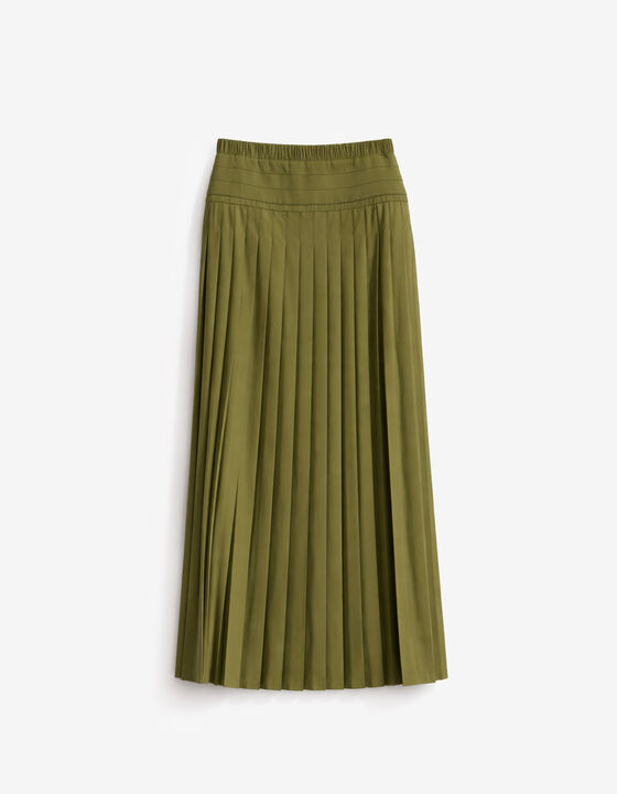 LONG PLEATED SKIRT