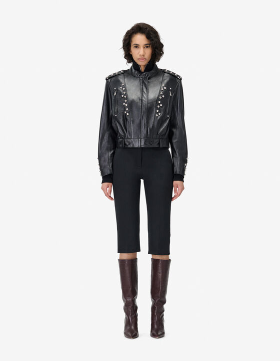 STUDDED LEATHER JACKET