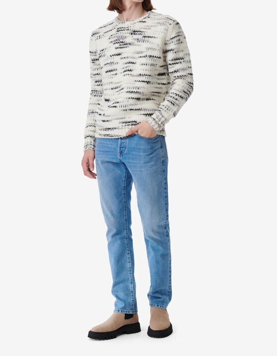 PULL BICOLORE EN LAINE