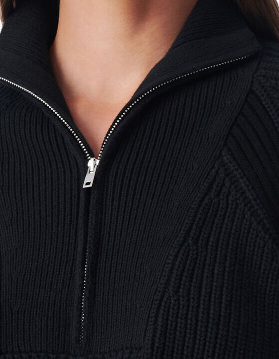 SWEATER WITH CUT-OUTS AND PUFFED SLEEVES