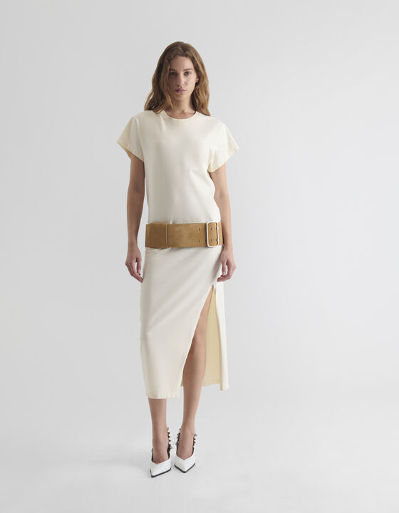SLIT T-SHIRT DRESS