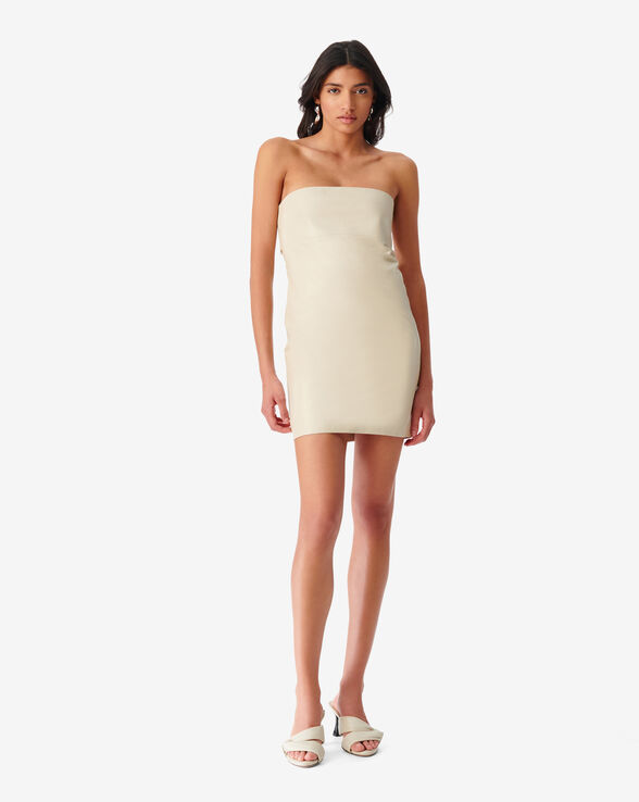 ROBE BUSTIER EN CUIR LUBIA