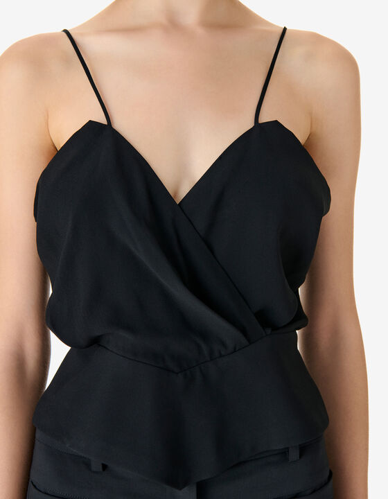 TOP DRAP&Eacute; &Agrave; BRETELLES