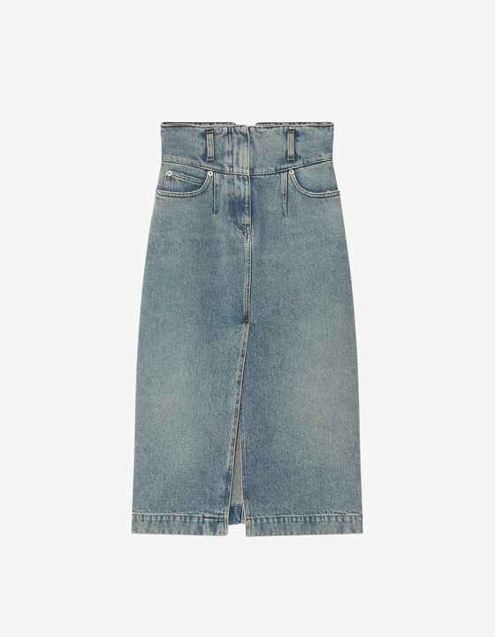 JUPE MIDI CEINTURÉE