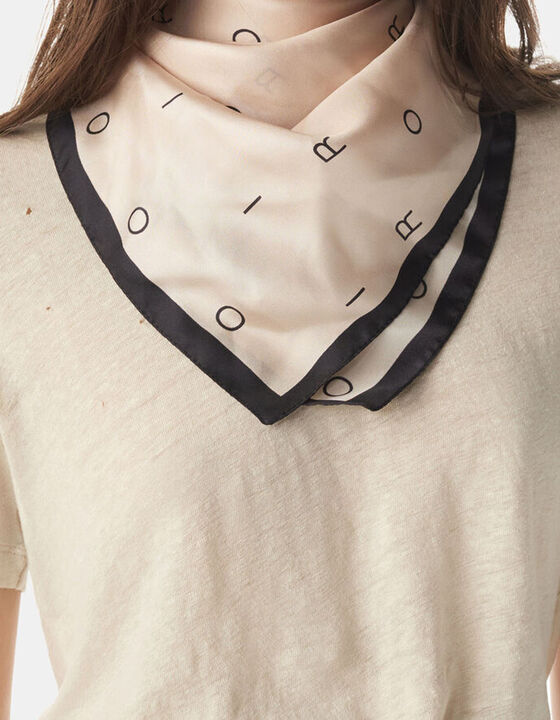 SILK LOGO SCARF