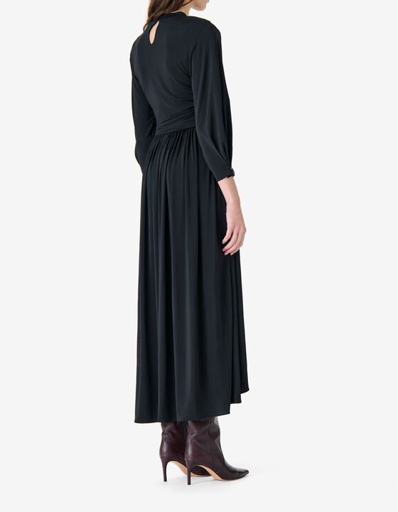 LONG DRAPED DRESS