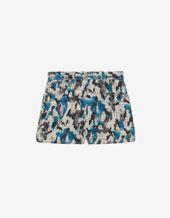 SHORT RACCOURCI EN TWEED ET SEQUINS