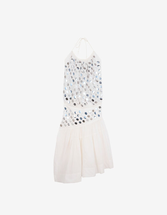 BACKLESS MIDI DRESS