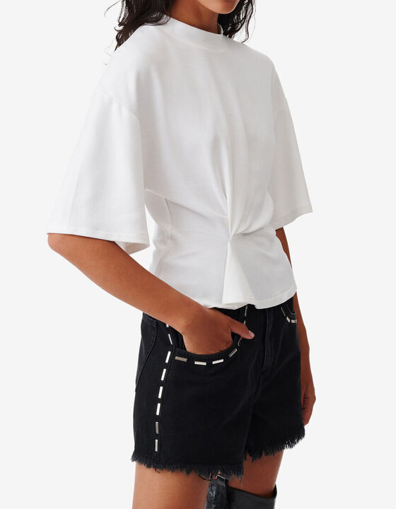 T-SHIRT OVERSIZE À PLIS