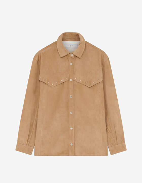 SUEDE OVERSHIRT