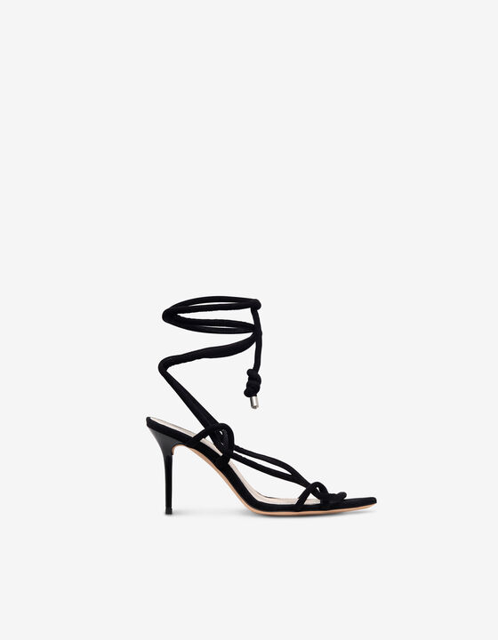 SANDALES À TALONS SUÈDE