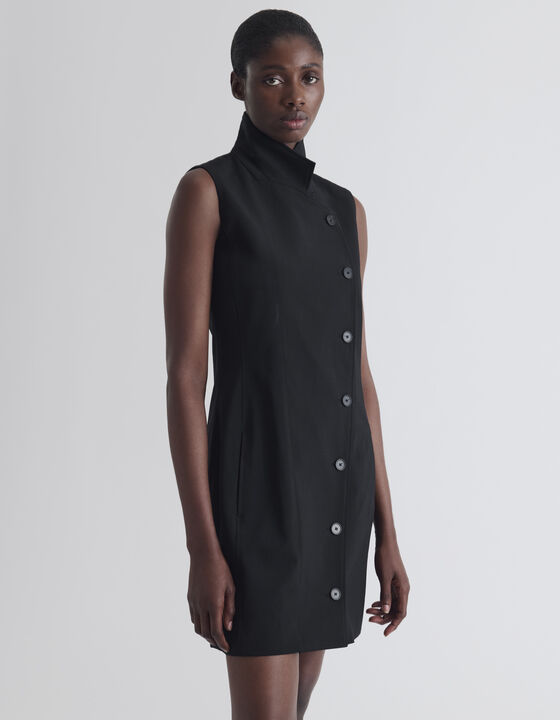 ROBE COURTE &Agrave; COL MONTANT