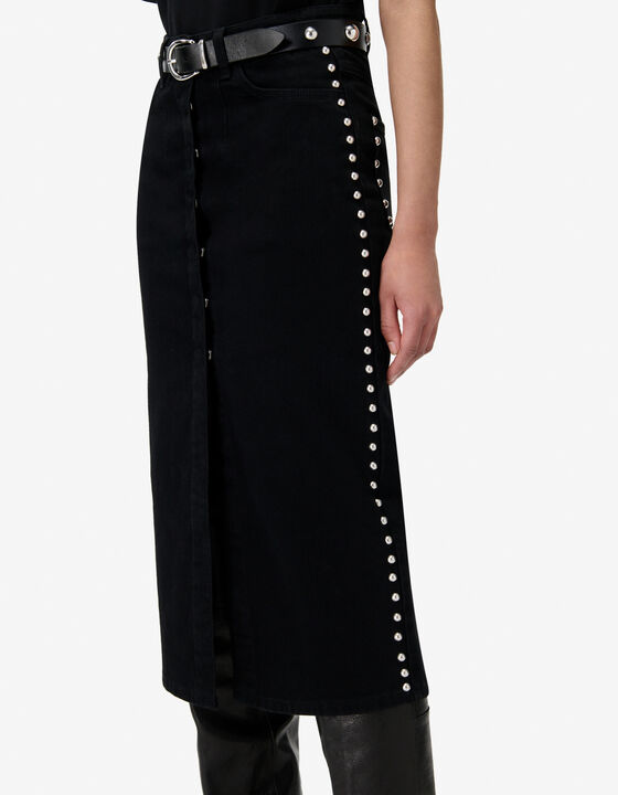 JUPE MIDI EN JEAN