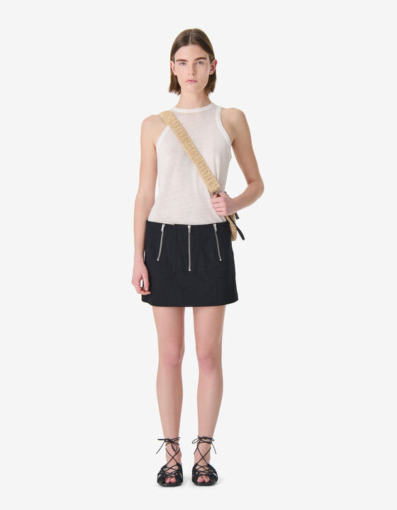 STRUCTURED MINI SKIRT