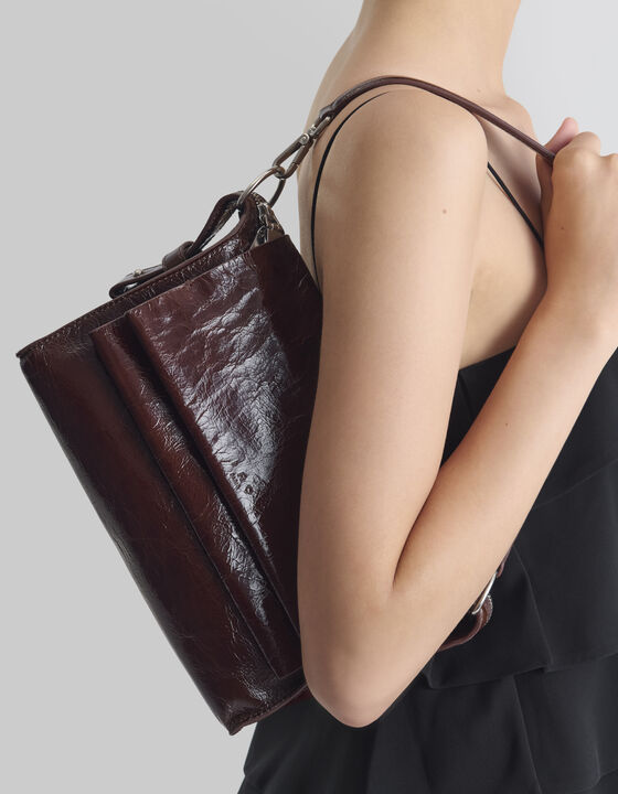 PATENT LEATHER CAMERA BAG