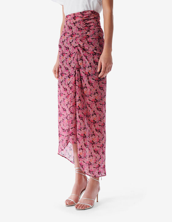 JUPE MIDI IMPRIM&Eacute;E