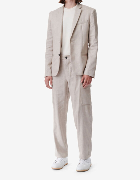 LINEN-BLEND SUIT JACKET