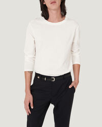 IRO - TSHIRT IN COTONE A MANICA LUNGA TERENCE OFF WHITE