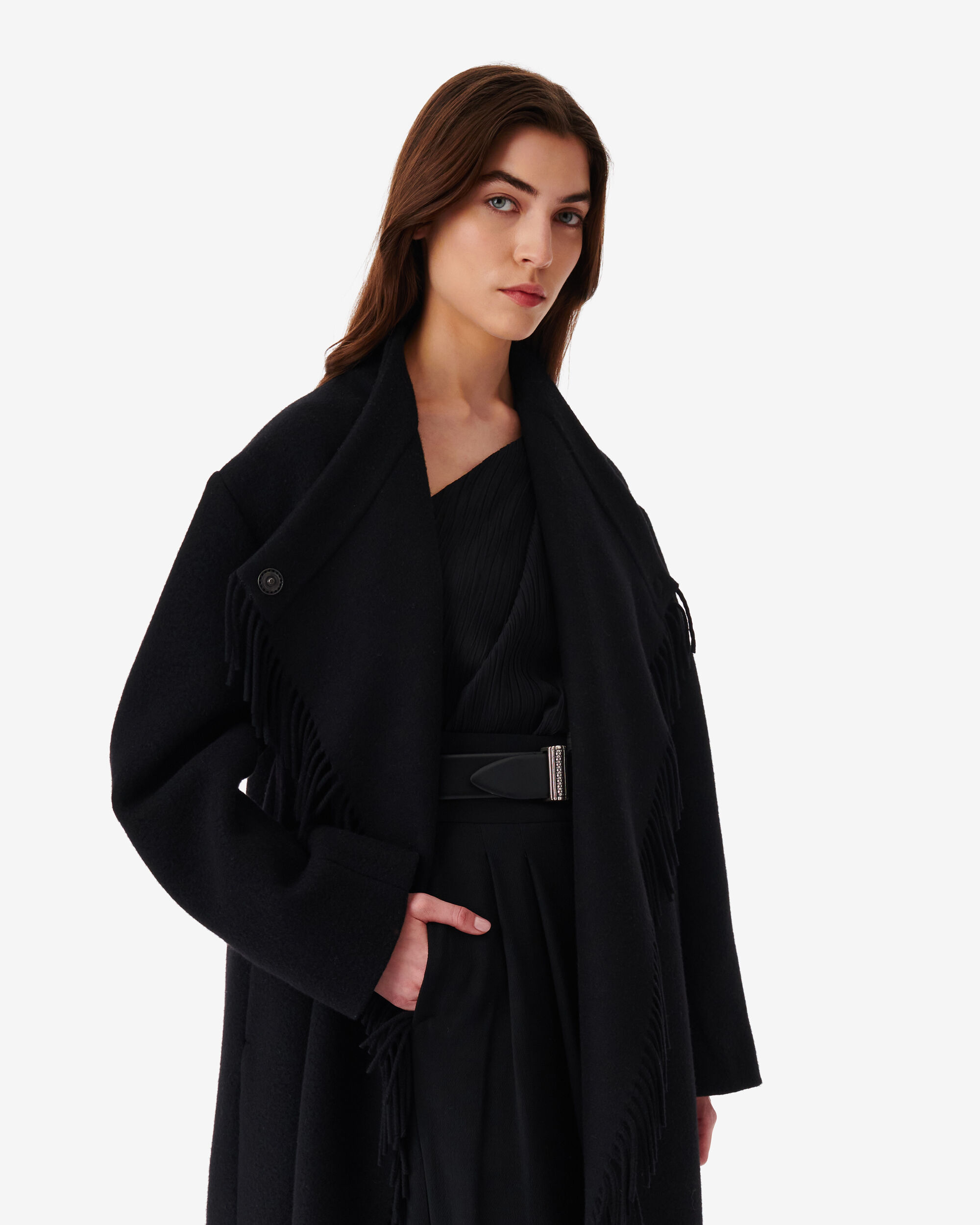 IRO ESSENTIALS | FRINGED COAT