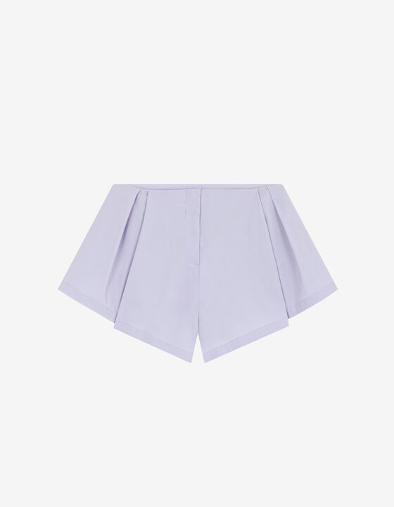 PLEATED MINI SHORTS