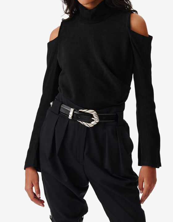 HIGH-NECK TOP