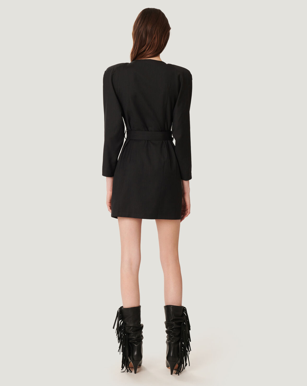 BAOMI RUCHED A-LINE MINI DRESS image number null