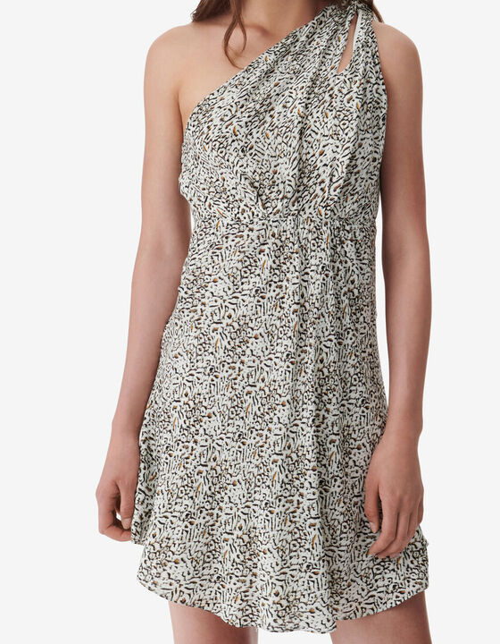 ASYMMETRICAL PRINTED DRESS