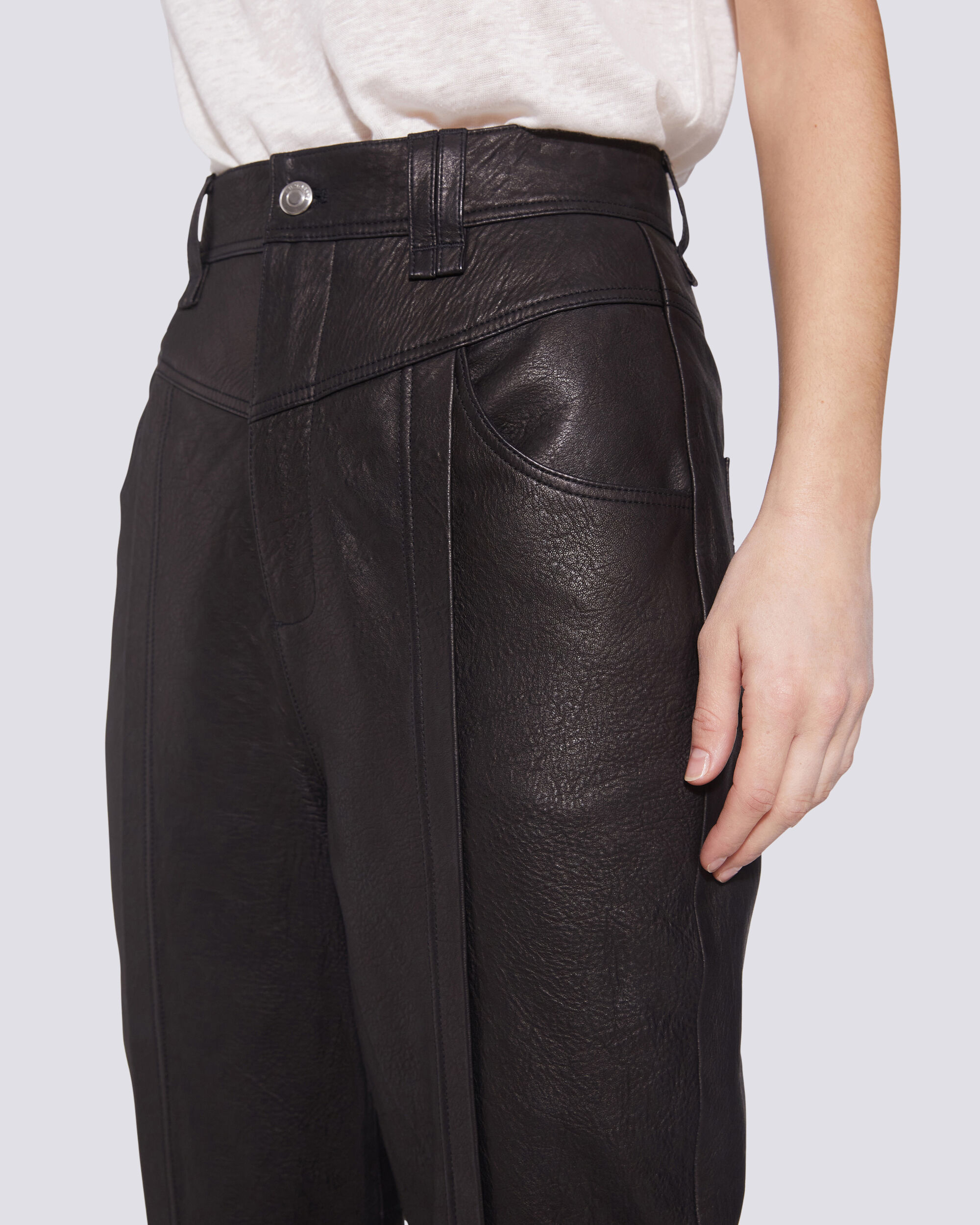 leather trousers belt