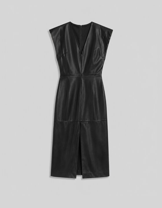 MIDI LAMBSKIN DRESS