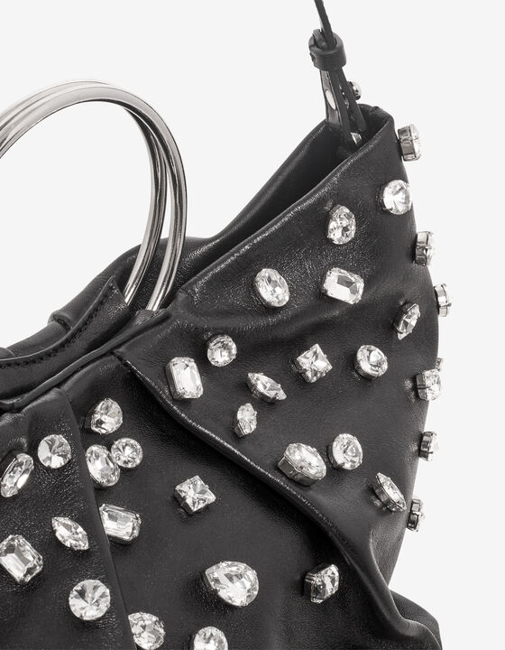 SAC EN CUIR &Agrave; STRASS
