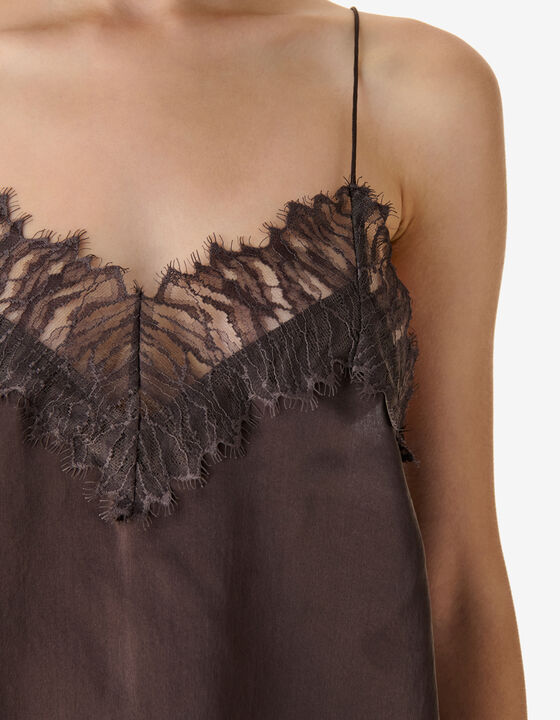 SILK AND LACE CAMISOLE