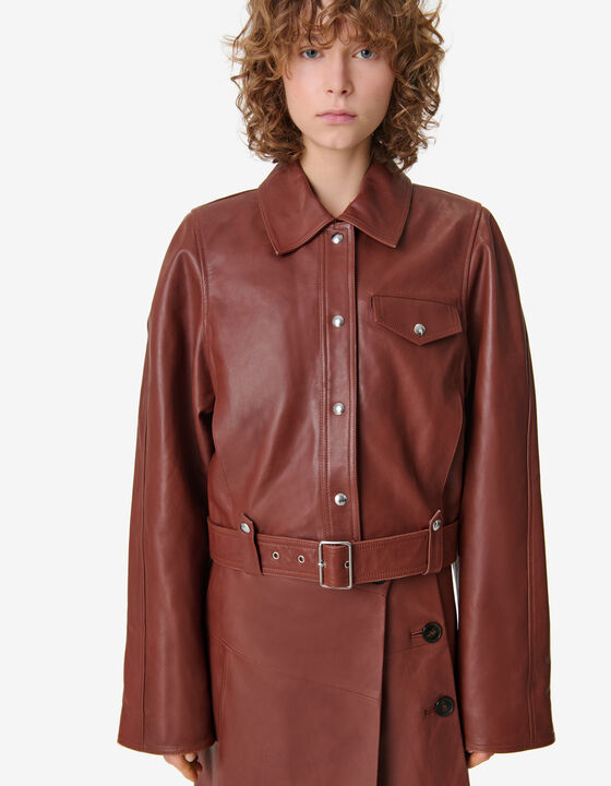 BOXY LEATHER JACKET