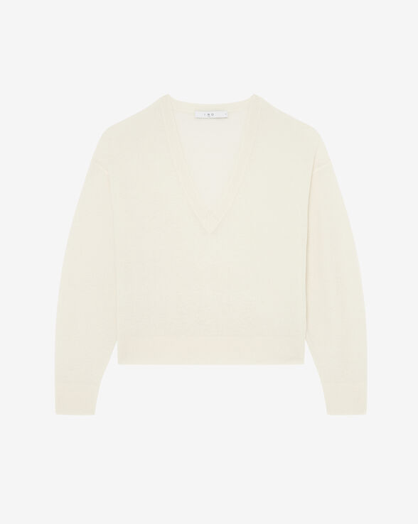 ZANIE KNIT V-NECK SWEATER