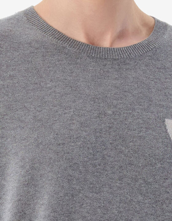 ROUND-NECK LOGO SWEATER