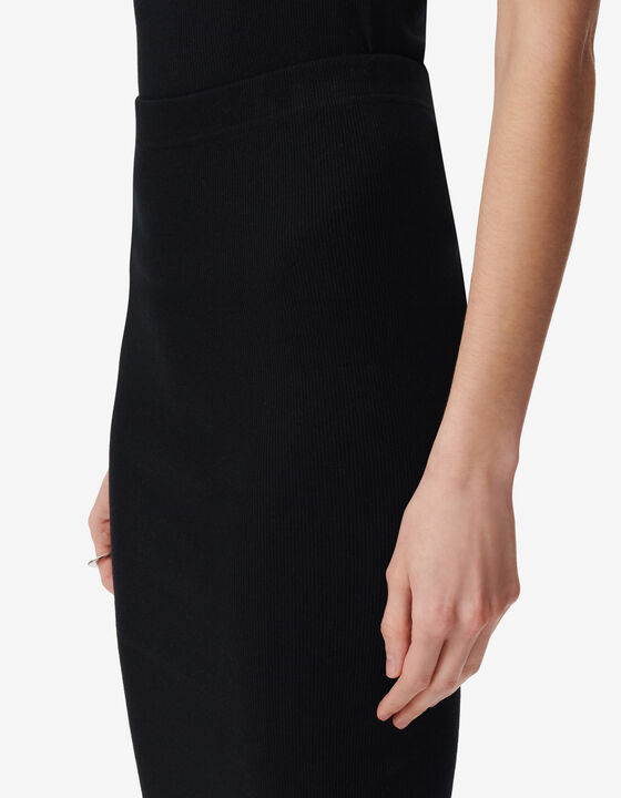 JUPE MIDI C&Ocirc;TEL&Eacute;E EN JERSEY