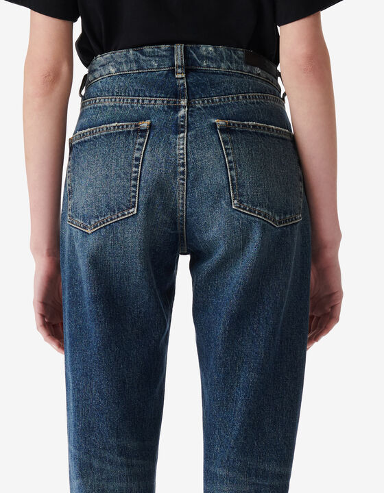 FADED STRAIGHT-LEG JEANS