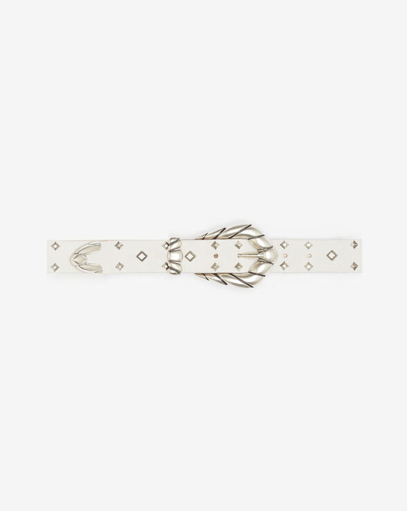 EMBELLA STUDDED LEATHER BELT