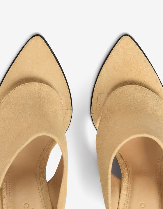 MULES EN CUIR SUEDE