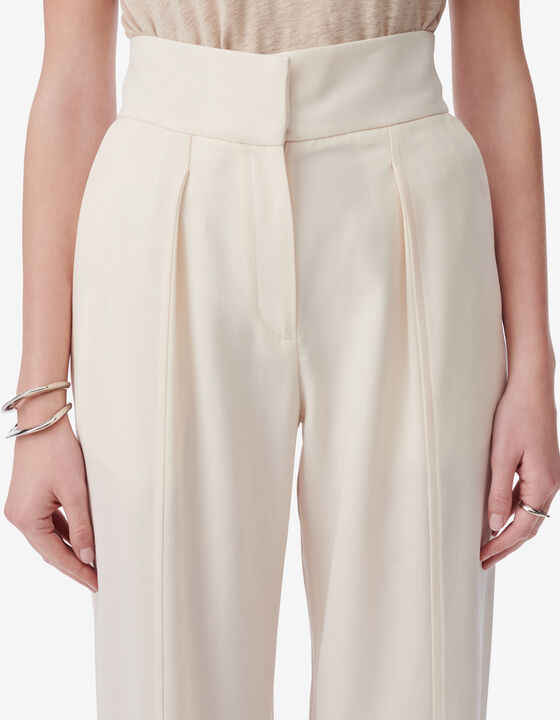 HIGH-WAISTED SUIT PANTS