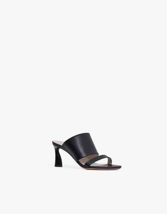 MULES &Agrave; TALONS EN CUIR