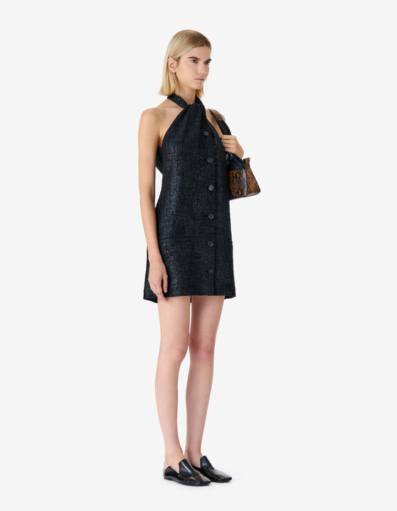 ROBE COURTE EN TWEED IRIS&Eacute;