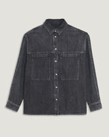 YONNAH OVERSIZED DENIM SHIRT  image number null