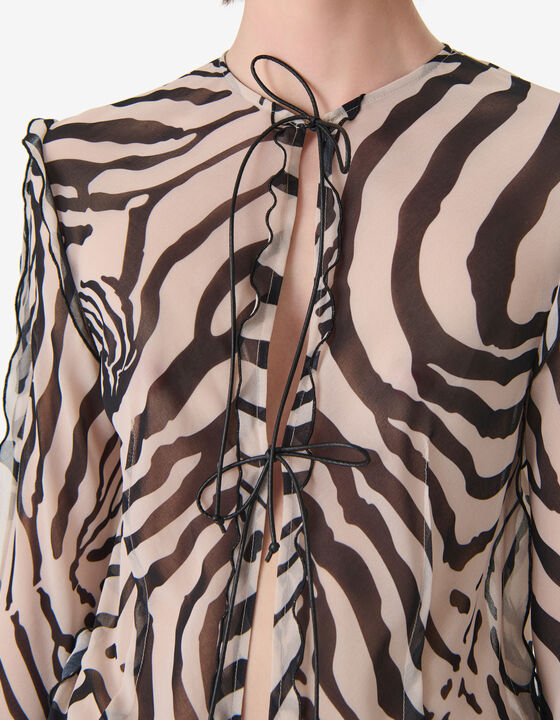 PRINTED LONG-SLEEVED TOP