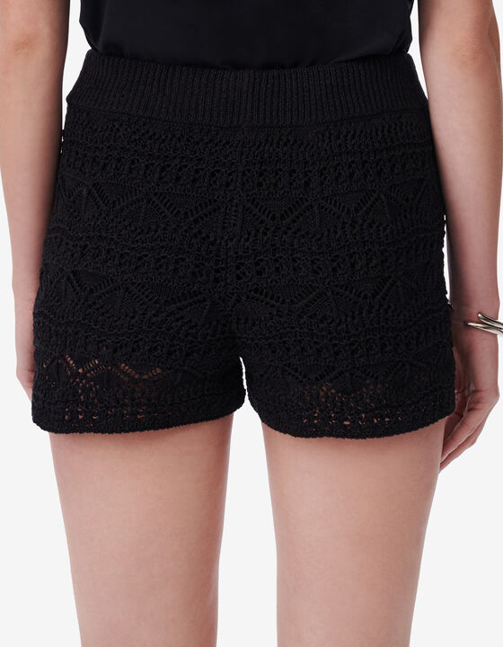 CROPPED CROCHET SHORTS
