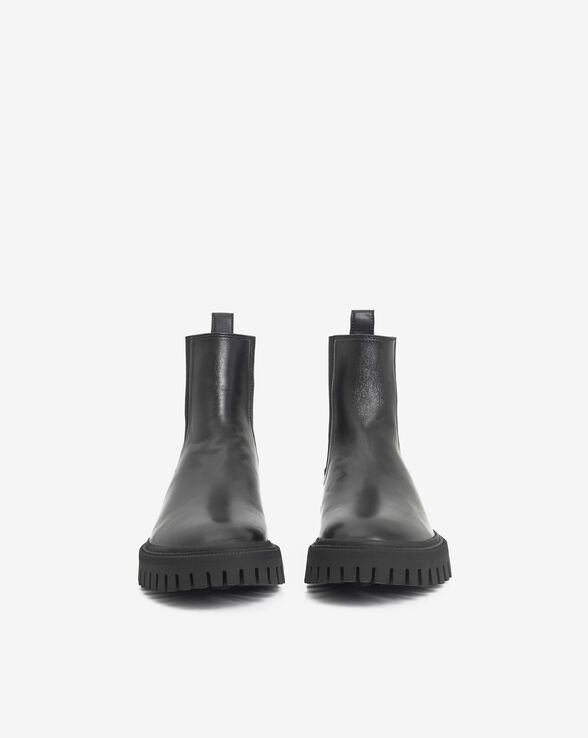 KOSMIC CHELSEA LEATHER BIKER BOOTS