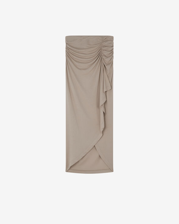 KALES RUFFLED MIDI SKIRT